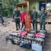 Tangkapan miras Satgas Pamtas di Kecamatan Sebuku