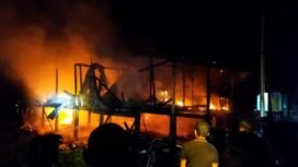 Rumah Lansia 80 tahun di Binalawan Sebatik Barat ludes terbakar. Pemilik rumah tewas dalam insiden tersebut