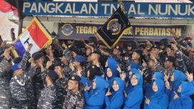 Euforia Prajurit TNI AL Nunukan mendapat penghargaan LANAL Teladan 2024