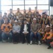 Kepala Kemenag Nunukan HM Shaberah foto bersama saat melepas Jamaah Umroh di Pelabuhan Tunon Taka, Nunukan, Kaltara,