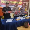 Rilis pers kasus pencuri candu Judol dan narkoba di Mapolsek Nunukan Kota,