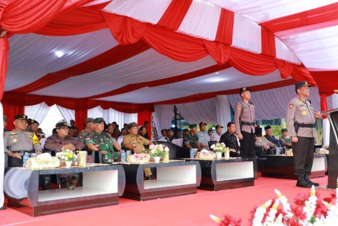 
					Apel kesiapan Pilkada Kaltara 2024, di Lapangan Agatis, Tj Selor,