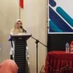 Staf Ahli Bidang Ekonomi, Pembangunan, dan Hubungan Antar Lembaga Setda Kaltara, Ir. Wahyuni Nuzband, saat membuka Bimtek Sistem Informasi Pemerintahan Daerah (SIPD) Modul E-Walidata di Hotel Luminor, Tanjung Selor, Rabu (20/11/2024).