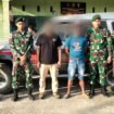Dua WNI ikut diamankan dalam aksi penggagalan penyelundupan mobil Lan Cruiser asal Malaysia.