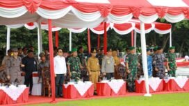 Upacara penetapan Komcad 2024 di Lapangan Merdeka Balikpapan, Kaltim,
