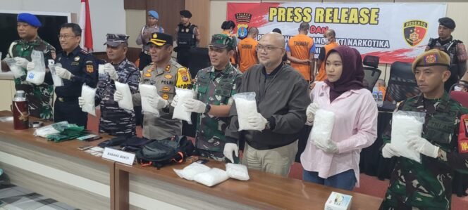 
					Ilustrasi : Rilis pers tangkapan narkoba di Mapolres Nunukan,