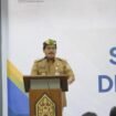 Pjs Gubernur Kaltara, Togap Simangunsong, saat memberi sambutan di sosialisasi SP4N - LAPOR,