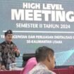 Pjs Gubernur Kaltara, Togap Simangunsong dalam acara high level meeting terkait digitalisasi transaksi daerah,