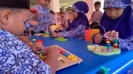 Wahana bermain anak di Perpustakaan Kaltara, menjadi daya tarik untuk anak usia PAUD untuk mengunjungi perpustakaan.
