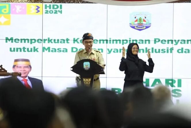 
					Staf Ahli Bidang Hukum, Kesatuan Bangsa, dan Pemerintahan Provinsi Kaltara, Robby Yuridi Hatman, S.Sos., M.T, membuka acara ‘Hari Disabilitas Internasional se-Kaltara 2024.