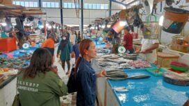 Kabid perdagangan Dior Frames, saat melakukan operasi pasar. Dok.DKUKMPP Nunukan.