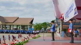 Sekprov Kaltara, Suriansyah, memimpin HUT KORPRI di Tj Selor,