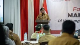 Asisten Bidang Administrasi Umum Setda Kaltara, Pollymaart Sijabat, SKM.,M.AP., membuka ‘Focus Group Discussion (FGD) Manajemen Karier Aparatur Sipil Negara (ASN) Provinsi Kalimantan Utara’ di Ruang Pertemuan Hotel Pangeran Khar, Tanjung Selor, Senin (16/12/2024).
