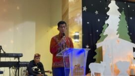 Kepala Dinas Sosial (Dinsos) Kaltara, Obed Daniel, S.Sos., menghadiri Perayaan Natal bersama Jemaat Gereja Pentakosta Serikat Indonesia (GPSI) EL-Bethel pada Jumat, (13/12/2024).
