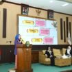 Ketua Tim Penggerak Pemberdayaan Kesejahteraan Keluarga (TP-PKK) Kalimantan Utara (Kaltara), Hj. Rahmawati Zainal, SH, menghadiri Seminar Nasional, di Ruang Aula Badan Pengembangan Sumber Daya Manusia (BPSDM) Kabupaten Bulungan, Rabu (18/12/2024).
