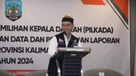 Staf Ahli Bidang Hukum dan Kesatuan Bangsa Setda Kaltara, Robby Yuridi Hatman, S.Sos., MT., membuka Rapat Koordinasi Desk Pilkada 2024.