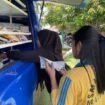 Mobil Pusling DPK Kaltara beroperasi keliling sekolah di Kabupaten Bulungan,