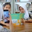 Aktifitas membaca sejumlah siswi Kaltara di Perpustakaan,