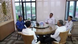 Pjs Gubernur Kaltara, Togap Simangunsong, melakukan audiens dengan BNNP Kaltara.