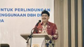 Pjs. Gubernur Kaltara, Togap Simangunsong, membuka kegiatan Sosialisasi Peraturan Menteri Keuangan (PMK) Nomor 55 Tahun 2024 .