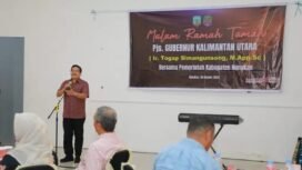Pjs Gubernur Kaltara, Togap Simangunsong, hadiri malam ramah tamah bersama Pemkab Nunukan.