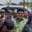 Pj Gubernur Kaltara, Togap Simangunsong saat meninjau uji coba MBG,