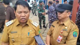 Wakil Bupati Nunukan, Hanafiah saat diwawancara terkait wacana kenaikan HET LPG Subsidi,