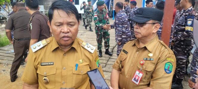 
					Wakil Bupati Nunukan, Hanafiah saat diwawancara terkait wacana kenaikan HET LPG Subsidi,