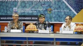 Gubernur Kaltara, Zainal Arifin Paliwang, saat menghadiri seminar minyak goreng kelapa sawit di UNHAS, Makassar,