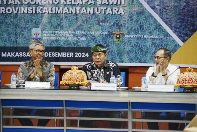
					Gubernur Kaltara, Zainal Arifin Paliwang, saat menghadiri seminar minyak goreng kelapa sawit di UNHAS, Makassar,