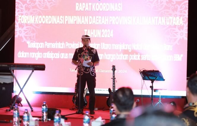 
					Gubernur Kaltara, Zainal Arifin Paliwang menggelar Rakor persiapan Nataru 2025.