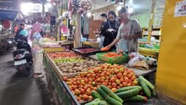 Aktifitas Pasar Inhutani Nunukan, jelang Tahun Baru 2025.