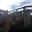 Sebuah rumah kayu di Desa Balansiku, Sebatik, hancur akibat terjangan puting beliung, Sabtu (28/12/2024) malam.