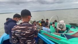 Prajurit LANAL Nunukan, saat menggagalkan upaya pengiriman 7 CTKI ilegal ke Malaysia, Senin (20/1/2025). -dok.Penerangan LANAL Nunukan.