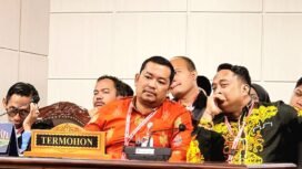 Komisioner KPU Nunukan, Abdul Rahman, saat menghadiri sidang gugatan di MK, Kamis (9/1/2025).