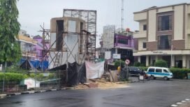 Bangunan Tugu Adipura di Alun Alun Kota yang bakal menjadi perlambang Nunukan Kota Bersih, menjadi salah satu proyek yang tak selesai di 2024,