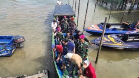 Tim SFQR Lanal Nunukan bersama unsur APH di Nunukan, menggagalkan penyelundupan 23 CTKI ilegal dari Sebatik ke Malaysia, Jumat (21/2/2025).