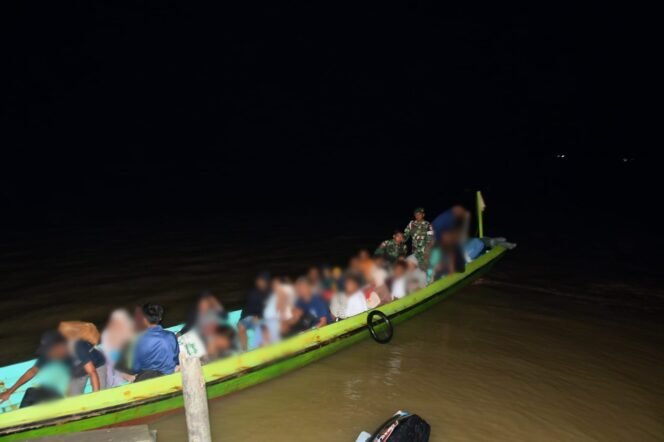 
					Hendak menyeberang ke Malaysia secara ilegal, 57 CTKI diamankan Satgas Pamtas Yonarmed 11 Kostrad di Pulau Sebatik, Kamis (20/2/2025) dini hari.