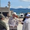 Anggota DPRD Nunukan, Andre Pratama dan Sadam Husein saat melakukan sidak proyek pembangunan prasarana Paras Perbatasan dengan anggaran Rp 9,7 miliar,