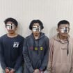 Tiga pemain narkoba yang diamankan Satreskoba Polres Nunukan dalam aksi penggerebekan di Sei Manurung, Sebatik,