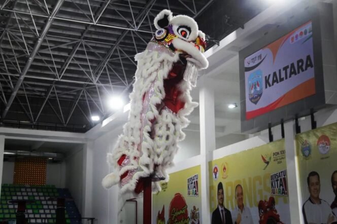 
					Barongsai Kaltara yang berhasil menyabet Emas pada PON XXI,