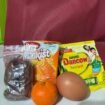 Menu MBG versi Ramadhan 1446 H di Nunukan, Kaltara. Biskuit, kurma, telur rebus, jeruk dan susu bubuk sachet,