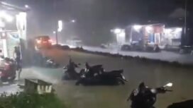 Kondisi banjir yang terjadi Jumat (28/3/2025) malam di Jalan Protokol Nunukan. Unggahan tersebut menjadi viral dan membuat Bupati Nunukan terjun ke daerah banjir memantau kondisi masyarakat terdampak,