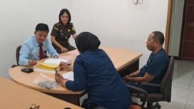 Pemeriksaan berkas perkara asusila terhadap 9 siswa Taekwondo oleh Guru besar Taekwondo Nunukan, YC, di Kejari Nunukan,