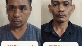 AND dan RIZ, diamankan polisi saat pengintaian jalur perbatasan RI - Malaysia di Sei Ular, Seimanggaris,