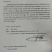 Surat tantangan mubahalah yang dilayangkan dr Dulman kepada Nurhasanah, yang tersebar di Medsos.