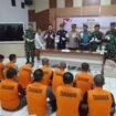 Pers rilis pemusnahan 1.716,93 gram sabu sabu hasil pengungkapan kasus di medio Januari - April 2025 oleh Satreskoba Polres Nunukan,