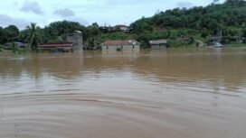 Banjir di wilayah Desa Kalunsayan, Tulin Onsoi,