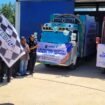 Wakil Bupati Nunukan, Hermanus melaunching ekspor rumput laut perdana ke Korea Selatan oleh PT Kebula Raya Bestari, Minggu (25/5/2025).
