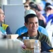 Bupati Nunukan, Irwan Sabri saat hadir di May Day 2025 di Pelabuhan Tunon Taka Nunukan, Kamis (1/5/2025).